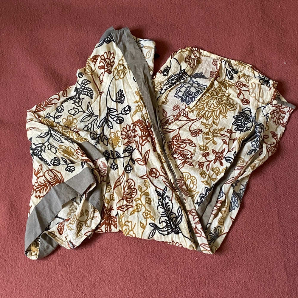Steve Madden Multicolor Floral Kimono
